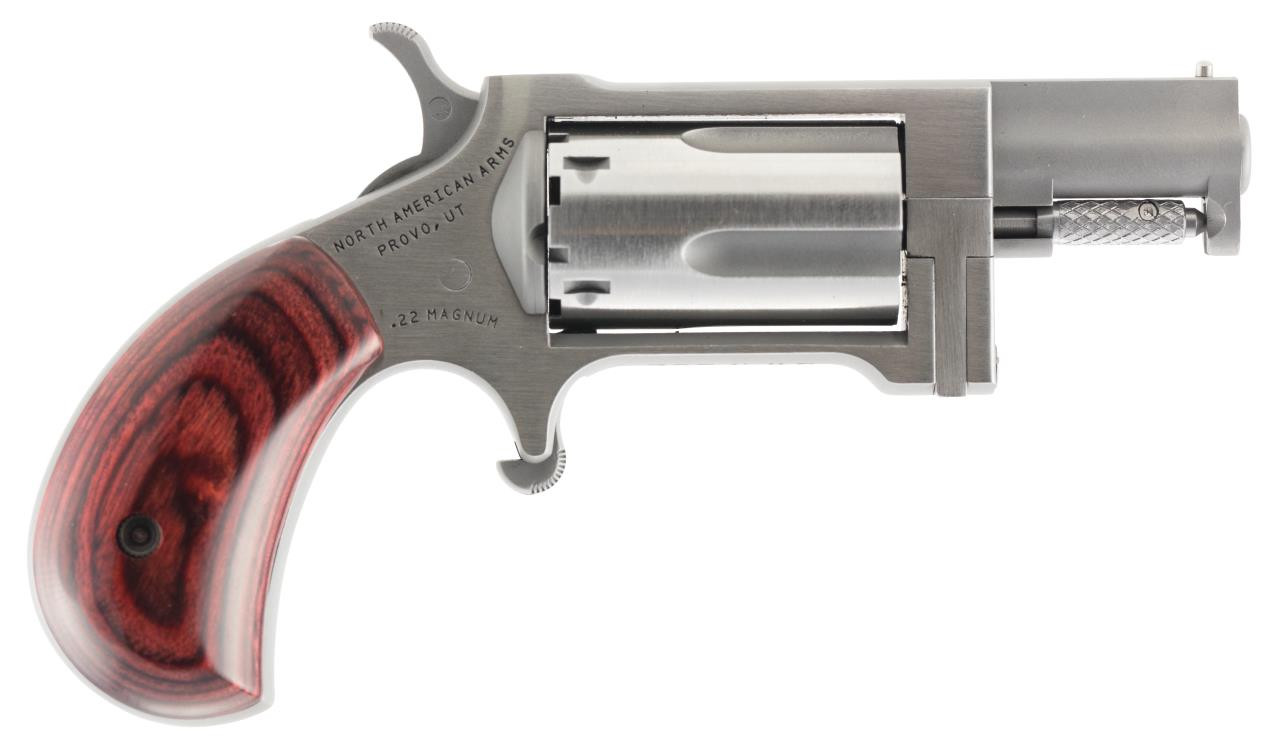 NAA SW Sidewinder 22 Magnum Single 22 Winchester Magnum Rimfire (WMR) 1.5" 5 Rosewood - 744253002533