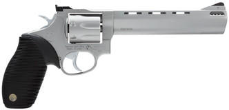 Taurus 2627069 627 Tracker Single/Double 357 Magnum 6.5" 7 rd Fixed Front/Adj Rear Sight Black Ribber Grip Stainless Steel - 725327340836