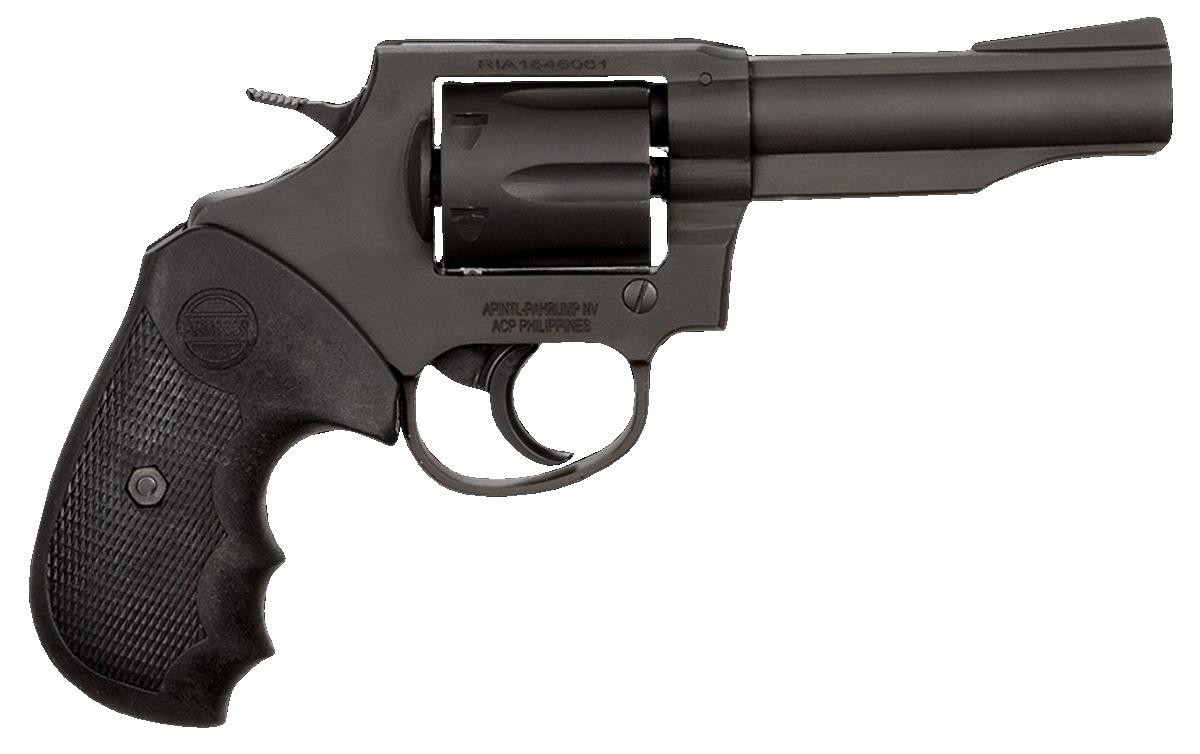 Rock Island 51289 Revolver M206 Spurless Single/Double 38 Special 2" 6 Wood Nickel - 0