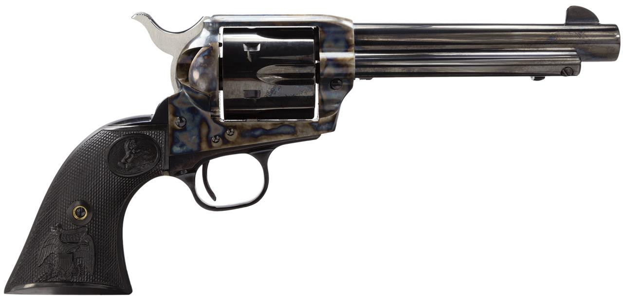 Colt Mfg P1840 Single Action Army Peacemaker Single 45 Colt (LC) 4.75" 6 Black Composite Double Eagle Blued - 982890090128