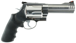 Smith & Wesson 163465 460 XVR Single/Double 460 Smith & Wesson Magnum 5" 5 rd Black Synthetic Grip Stainless Steel - 221886346550