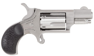 NAA 22MSGRCHSS 22 Mini Revolver Carry Combo Single 22 Winchester Magnum Rimfire (WMR) 1.13" 5 Black Rubber Stainless - 744253001840
