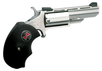 NAA BWC Magnum Black Widow Single 22 Winchester Magnum Rimfire (WMR) 2" 5 Black Rubber Stainless - 744253000355