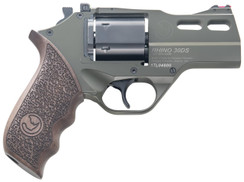 Chiappa Firearms CF340285 Rhino 30SAR Single 357 Magnum 3" 6 rd Walnut Grip OD Green - 538009400786