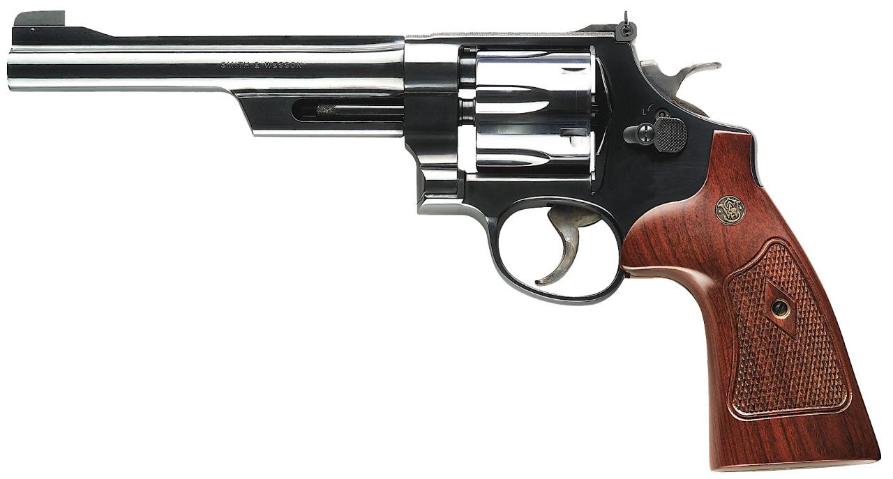 Smith & Wesson 150341 27 Classic Single/Double 357 Magnum 6.5" 6 rd Walnut Grip Blued - 221881343912