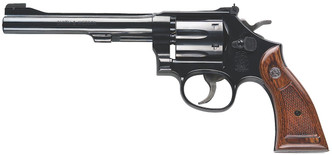 Smith & Wesson 150477 17 Masterpiece Classic Single/Double 22 Long Rifle (LR) 6" 6 rd Walnut Grip Blued - 221881381464