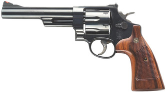 Smith & Wesson 150481 57 Classic Single/Double 41 Remington Magnum 6" 6 rd Walnut Grip Blued - 221881381778