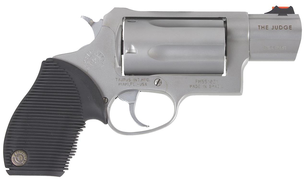Tau 2441039TC Judge Tracker Public Defender 410/45LC 2.5" 5rd Ribber Grip Matte - 725327607090