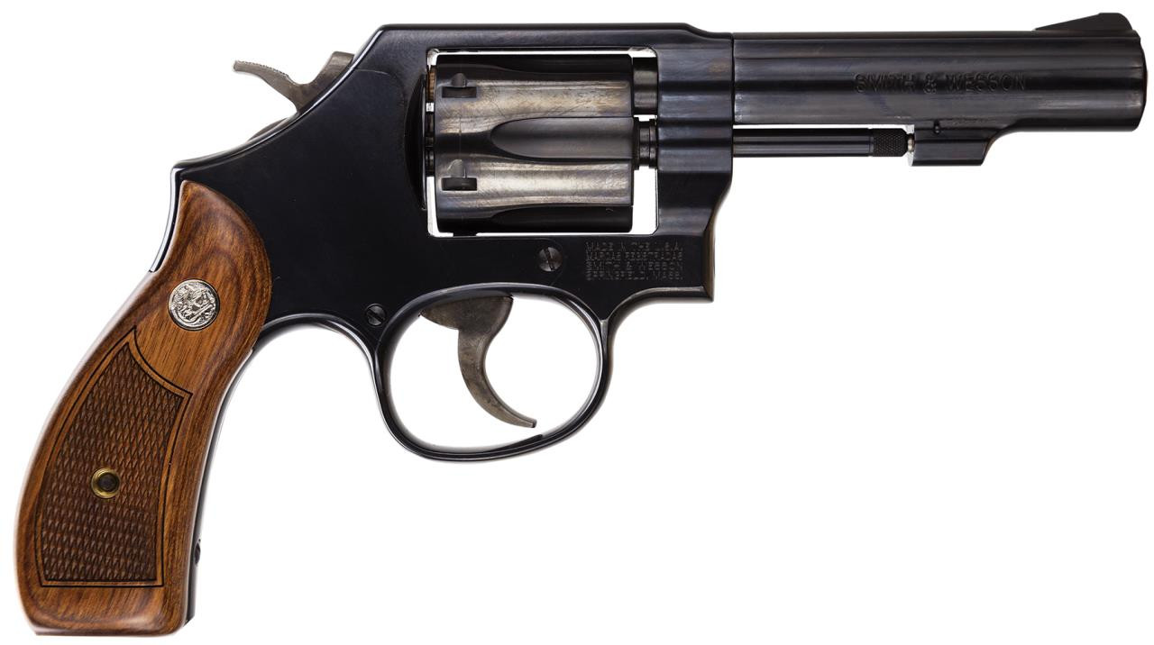 Smith & Wesson 150786 10 Classic Single/Double 38 Special 4" 6 rd Wood Grip Blued - 221881423584