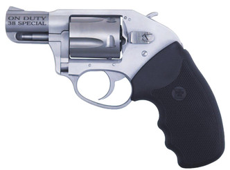 Charter Arms 53810 Undercover On Duty Single/Double 38 Special 2" 5 Black Rubber Stainless - 678958538106