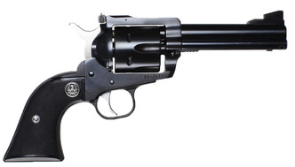 Ruger 0308 Blackhawk Convertible Single 357 Magnum 4.625" 6 rd Black Rubber Grip Blued - 736676003082