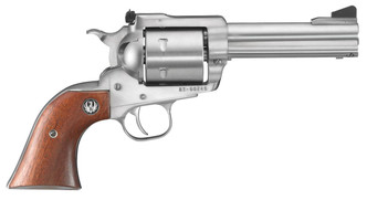 Ruger 0814 Super Blackhawk Standard Single 44 Remington Magnum 4.625" 6 rd Hardwood Grip Stainless Steel - 736676008148