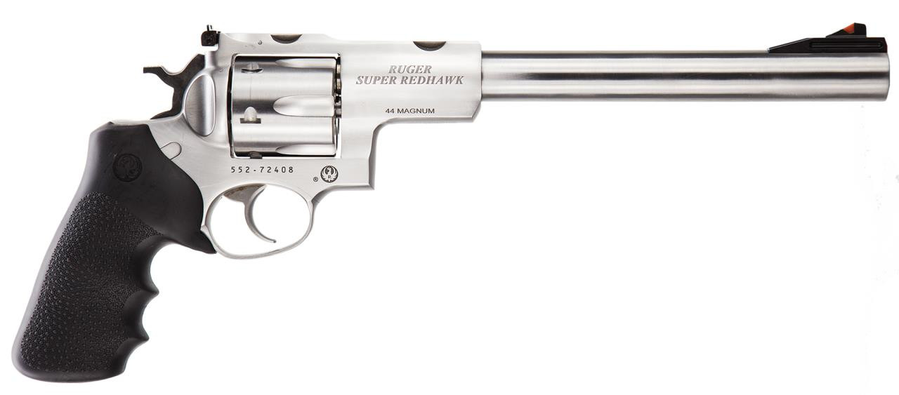 Ruger 5502 Super Redhawk Single/Double 44 Remington Magnum 9.5" 6 rd Black Hogue Tamer Monogrip Grip Stainless - 736676055029
