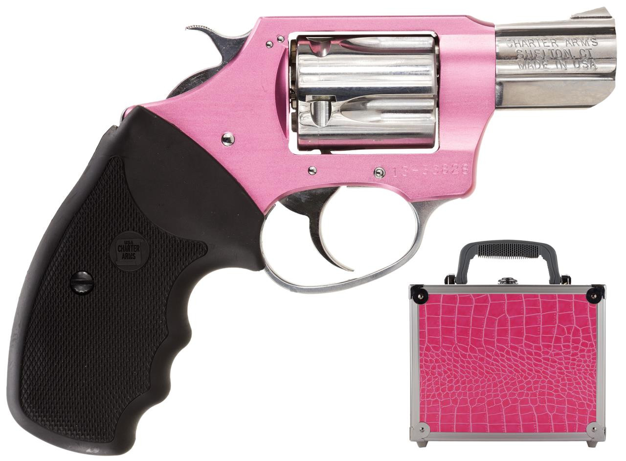 Charter Arms 53839 Undercover Lite Chic Lady Single/Double 38 Special 2" 5 Black Rubber Stainless - 678958538397