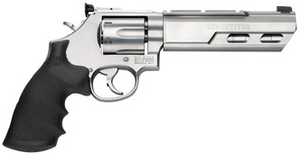 Smith & Wesson 170320 629 Competitor Single/Double 44 Remington Magnum 6" 6 rd Black Hogue Rubber Grip Stainless - 221887032070