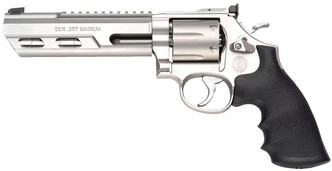 Smith & Wesson 170319 686 Competitor Single/Double 357 Magnum 6" 6 rd Black Hogue Rubber Grip Stainless Steel - 221887031912