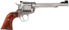Ruger 8150 Single-Nine Single 22 Winchester Magnum Rimfire (WMR) 6.5" 9 rd Hardwood Grip Stainless Steel - 736676081509