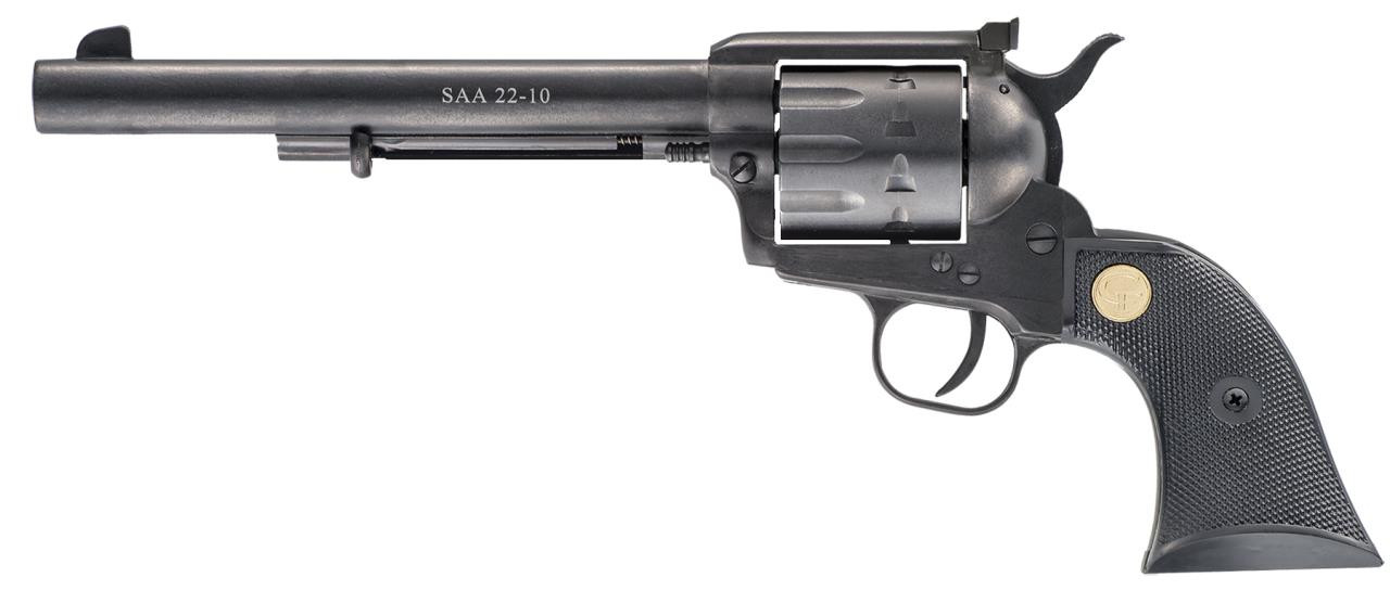 Chiappa Firearms CF340170 1873 Single Action Army 22-10 Single 22 Long Rifle 7.5" 10 Black Synthetic Black - 536707102766