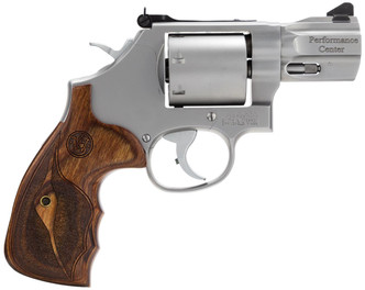 Smith & Wesson 170346 686 Performance Center Single/Double 357 Magnum 2.5" 7 rd Wood Grip Stainless - 221887034678