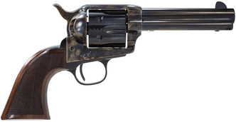 Taylors 4107DE Smoke Wagon Deluxe 357 Mag 4.75" 6rd Walnut Grip CH Frame Blued - 839665004722