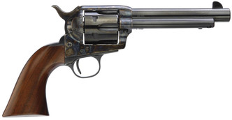 Taylors 5000DE 1873 Gunfighter Deluxe 357 Mag 5.5" 6 Wood Grip Blued - 839665009987