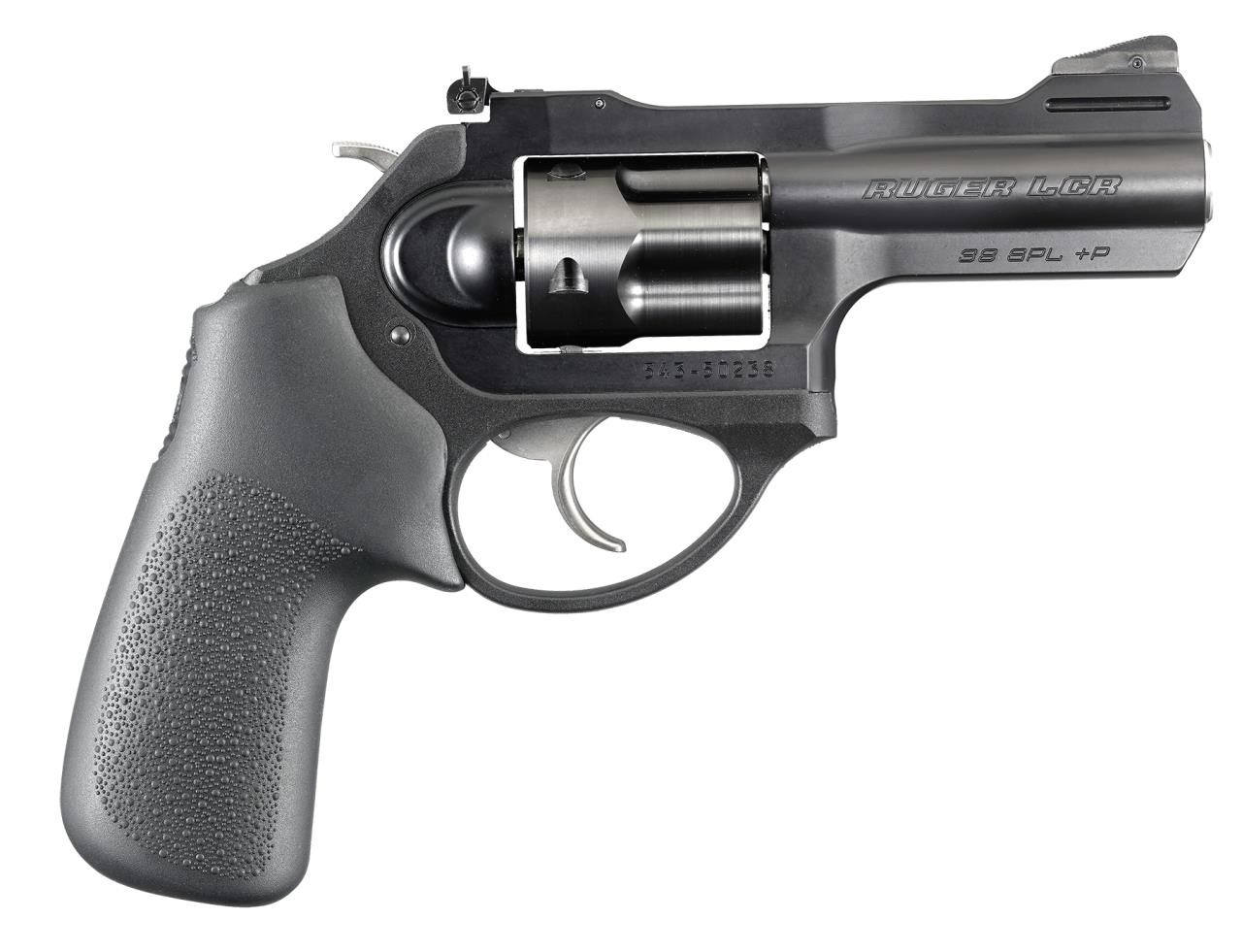 Ruger 5431 LCR LCRx Single/Double 38 Special +P 3" 5 rd Black Hogue Tamer Monogrip Grip Black - 736676054312