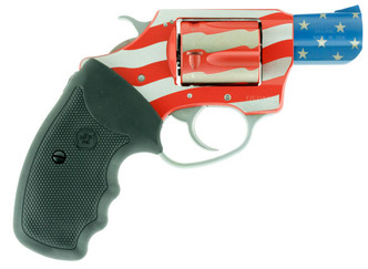 Charter Arms 23872 The Old Glory Undercover Single 38 Special 2" 5 Black Rubber American Flag - 678958238723