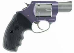Charter Arms 52340 Pathfinder Lite Lavender Single 22 Winchester Magnum Rimfire (WMR) 2" 6 Black Rubber Grip Lavender Aluminum Frame Stainless - 678958523409