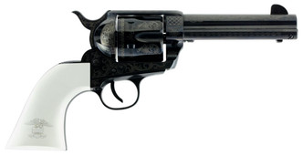 Traditions SAT73122LIB 1873 Liberty 45LC 4.75" 6rd White PVC Grips Blued - 405890203898