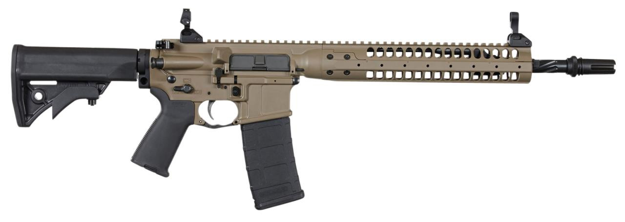 LWRC ICR5PBC14PSP Individual Carbine SPR Semi-Automatic 223 Remington/5.56 NATO 14.7" 30+1 Adjustable Black Stk Patriot Brown - 855148002603
