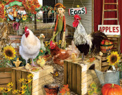 Chickens on the Farm 1000+ piece Jigsaw Puzzle