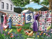 Quilts in the Backyard 500 piece jigsaw puzzle