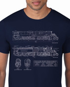 Architee Union Pacific Schematic Tee (Navy)