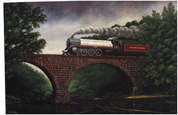 National Railroad Museum® - The Canadian Pacific Atlantic Central 4-6-4 Engine. Print by Richard Lilley