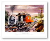 National Railroad Museum® - Chicago, Milwaukee, St. Paul & Pacific Caboose #02 Print by Steve Krueger