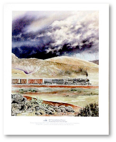 Atchison, Topeka & Santa Fe #5017 Steam Locomotive Print by Steve Krueger