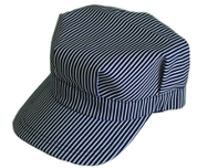 Engineer Hat - Dark Blue Stripe
