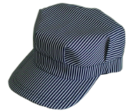 Engineer Hat - Dark Blue Stripe