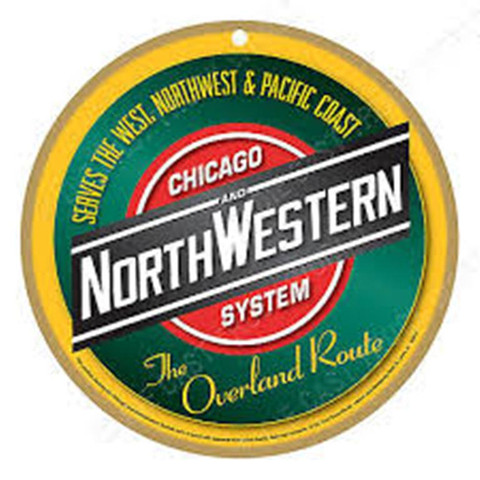 Chicago and Northwestern System Wooden Plaque