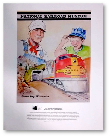 National Railroad Museum® - Santa Fe Model Train Ad Print by Steve Krueger