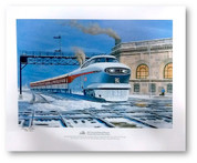 National Railroad Museum® - General Motors Aerotrain Print by Russ Porter