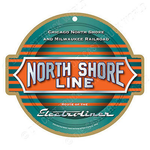 North Shore Line Wooden Plaque