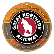 Great Northern Railway Wooden Plaque