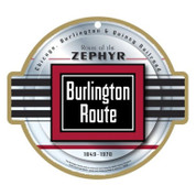 Burlington Route Wooden Plaque