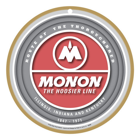 Monon "The Hoosier Line" Wooden Plaque