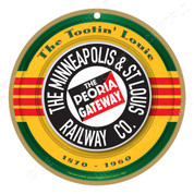 The Minneapolis & St. Louis Railway Co. Wooden Plaque