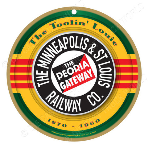 The Minneapolis & St. Louis Railway Co. Wooden Plaque