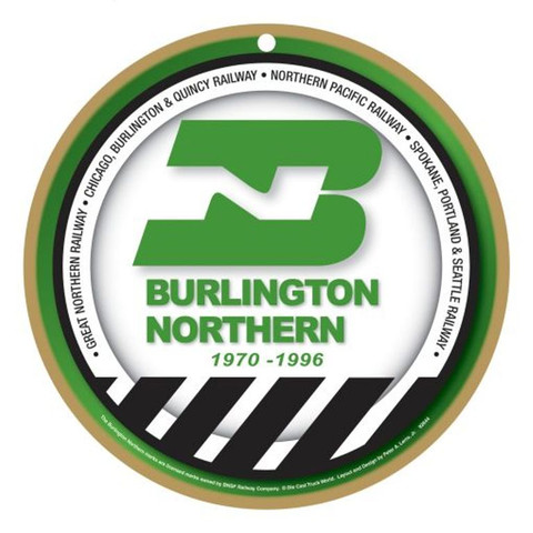 Burlington Northern Wooden Plaque