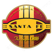 Santa Fe (Red & Yellow) Wooden Plaque