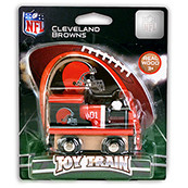 NFL Cleveland Browns Wooden Train